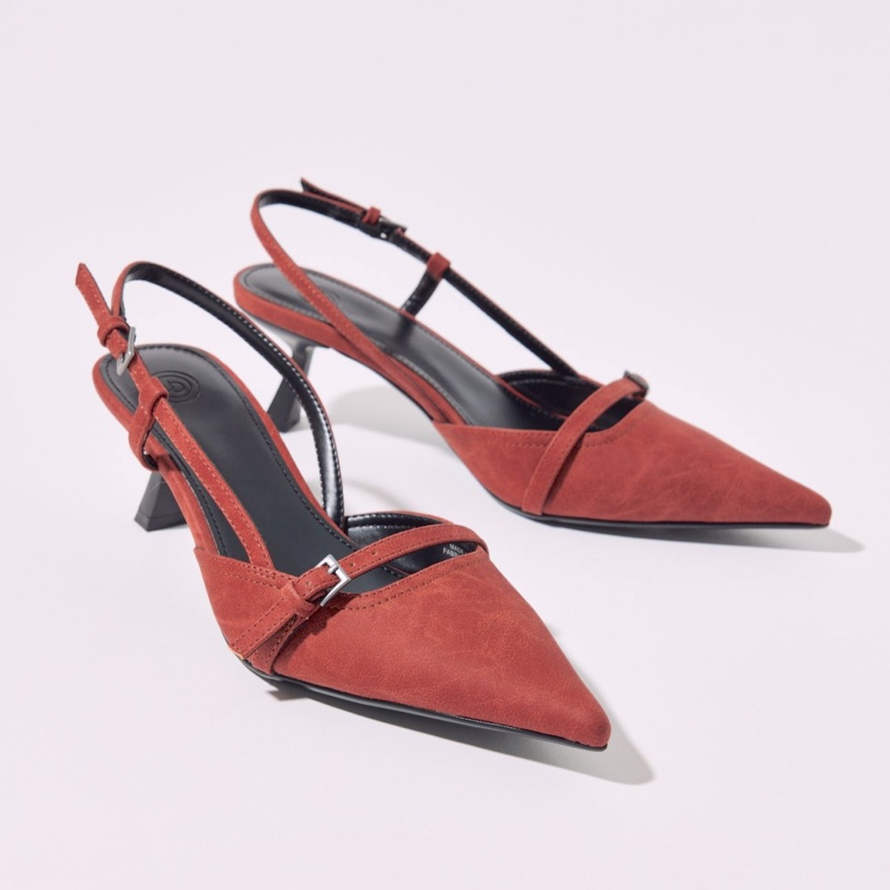 Urban Outfitters Capri Buckle Slingback Heel